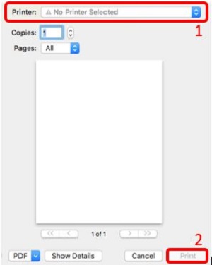 Mac OS X, Printer Settings