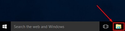 Windows 10 desktop, File Explorer