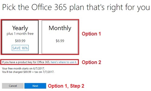 Office 365 renew or add product key