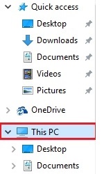 File Explorer, This PC