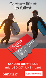 SANDISK Ultra Plus Flash Memory.