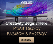 ASUS ProArt Display PA248QV and PA278QV. Creativity Begins Here. Shop Now