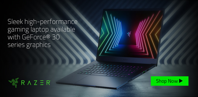Razer Laptops. Sleek high-performance gaming laptop with GeForce 30 series graphics. Shop Now