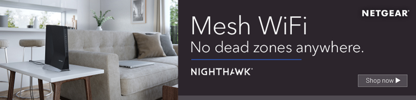 Mesh WiFi. No dead zones anywhere.