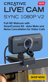 Creative Live! Cam Sync 1080p Full HD Wide-angle Webcam with Dual Built-in Mic