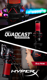 HyperX QuadCast USB Condenser Microphone w/ Mount - Red
