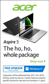 Acer Aspire 5. The ho, ho, whole package!