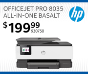 HP OfficeJet Pro 8035 All-in-One Printer. Basalt - $199.99; SKU 930750