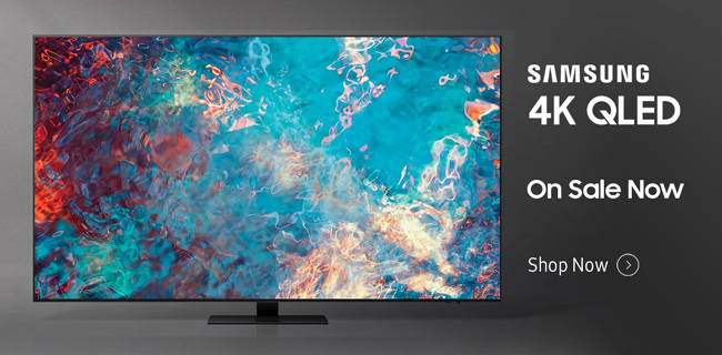 Samsung 4K QLED HDTVs; On Sale Now. Shop Now