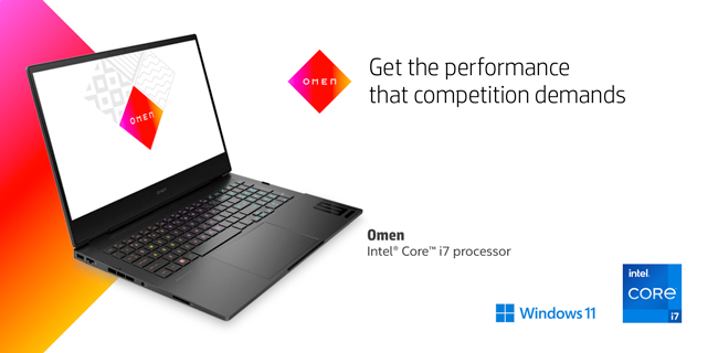Omen - Get the performance that competition demands. Intel Core i7 processor and Windows 11