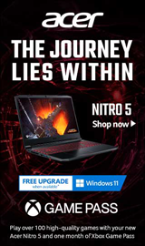 The journey lies within. Acer Nitro 5!