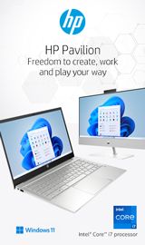 HP Pavilion. Freedom to create, work and play your way.