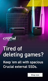 Crucial Memory. Tired of deleting games? Keep