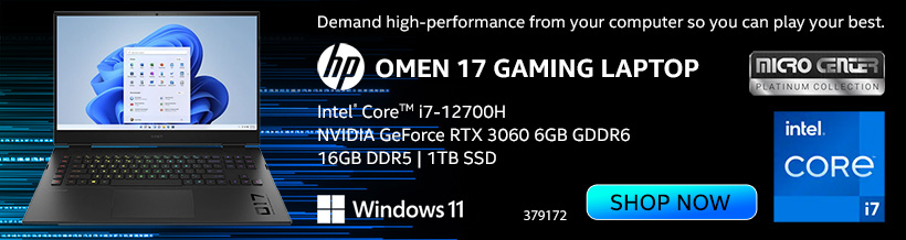HP OMEN 17-ck1111nr 17.3" Gaming Laptop Computer Platinum Collection