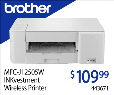 Brother MFC-J12505W INKvestment Wireless Printer - $109.99; SKU 443671