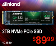 Inland 2TB NVMe PCIe SSD - $89.99; SKU 423889