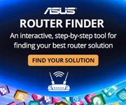 ASUS Router Finder - An interactive, step-by-step tool for finding your best router solution. FIND YOUR SOLUTION