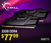 G Skill 32GB DDR4 Memory - $77.99; SKU 098715, In-store Only