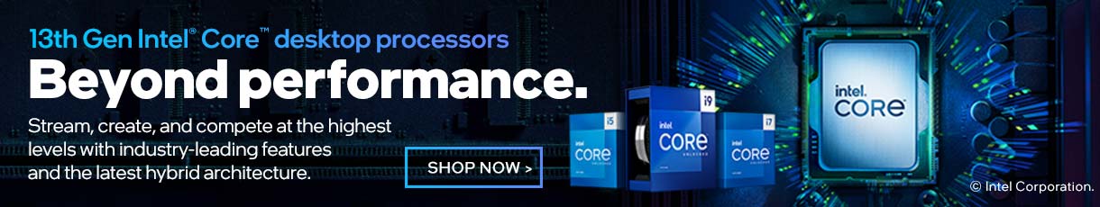 Intel - 13th Gen Intel Core Desktop Processors - Beyond performance. Shop now.
