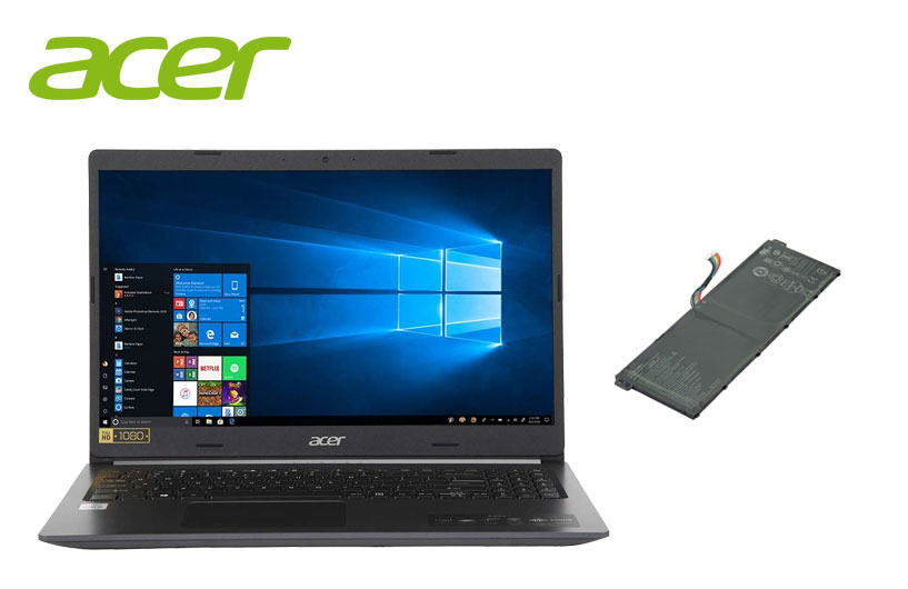 Acer laptop and battery