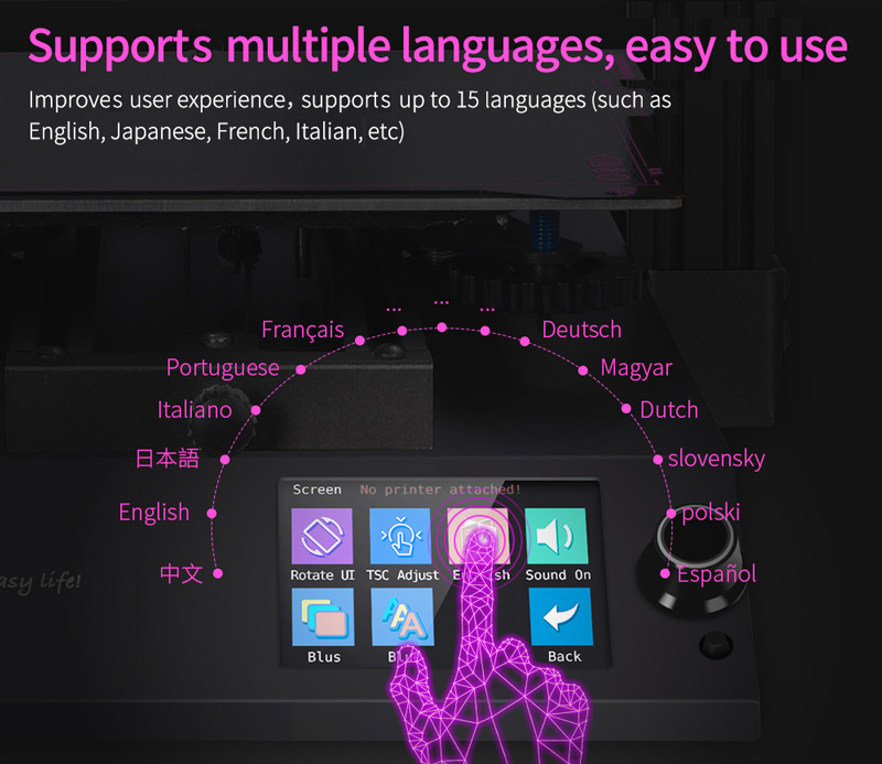 Supports multiple languages including English, Japanese, French, Italian, easy to use.