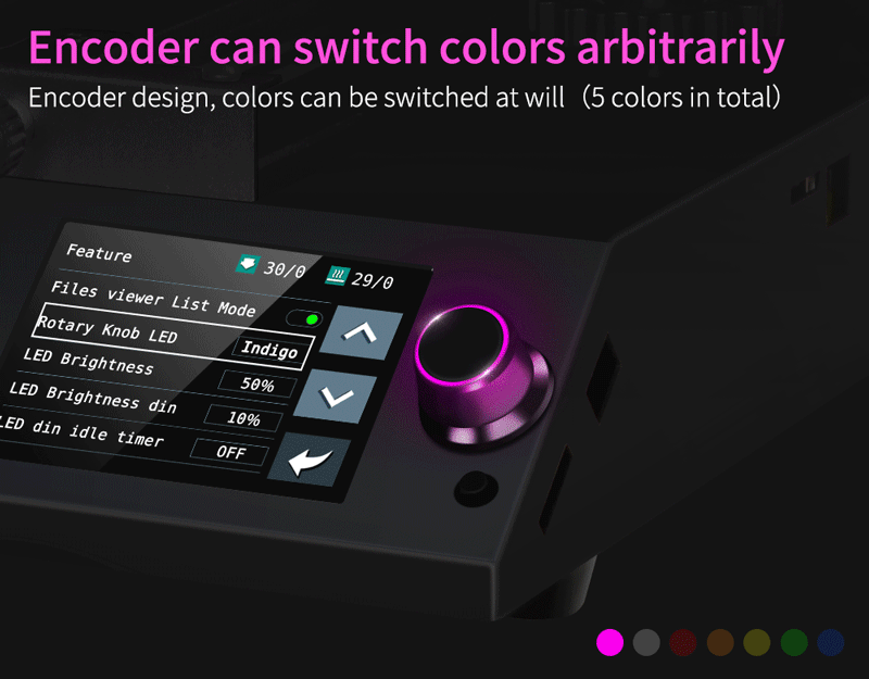 Encode can switch 5 colors arbitrarily