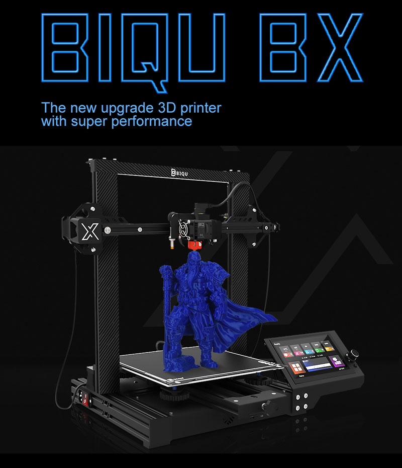 Inland BIQU BX Direct Extruder 3D Printer. The new upgrade 3D printer with super performance.