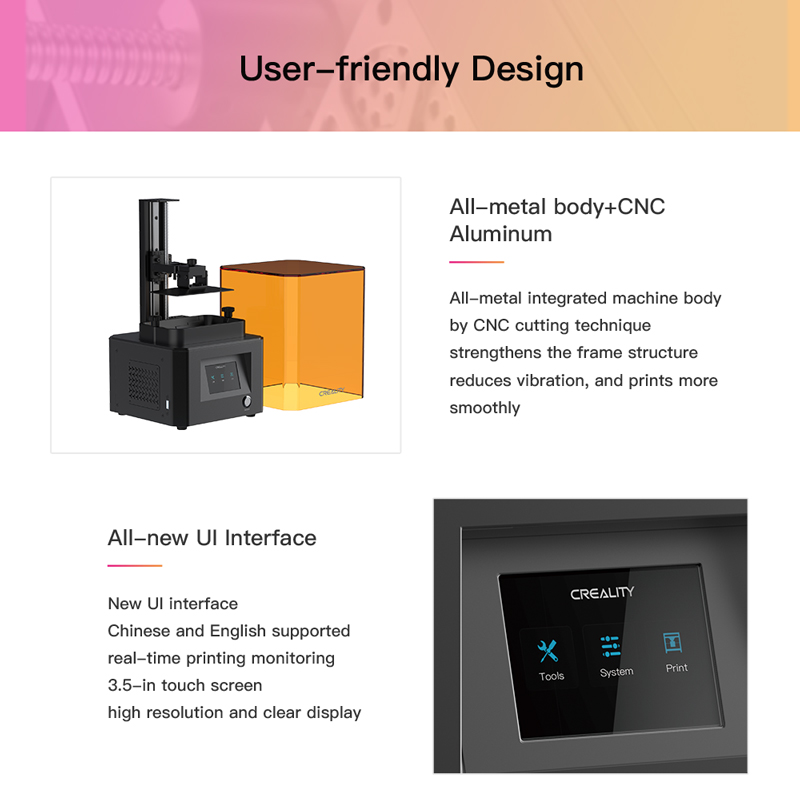 User friendly design. All metal body plus CNC aluminum. All new UI Interface.