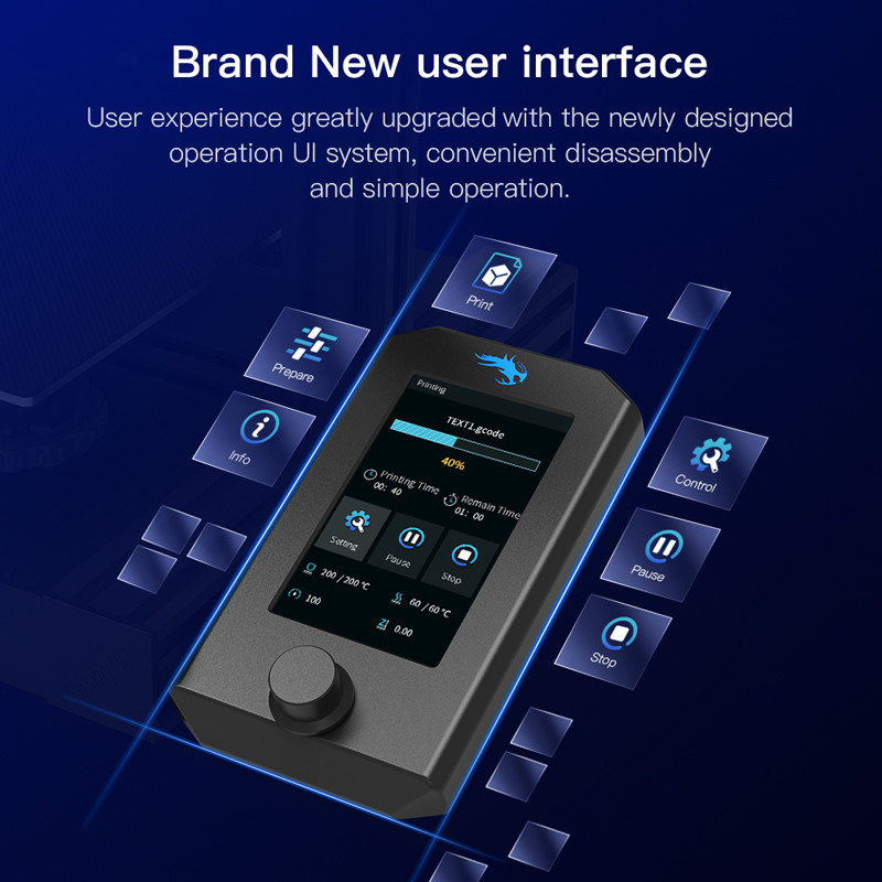 Brand new greatly upgraded user interface with newly designed operation UI system. Convenient disassembly and simple operation.