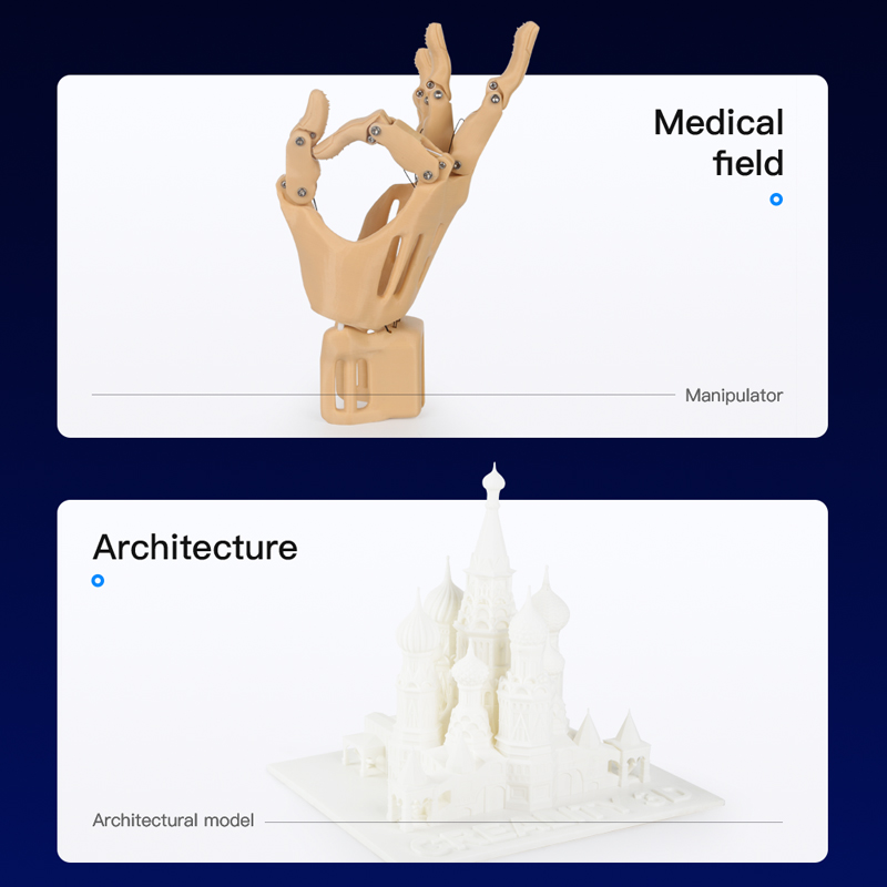 Medical field, manipulator; architecture, architectural model.