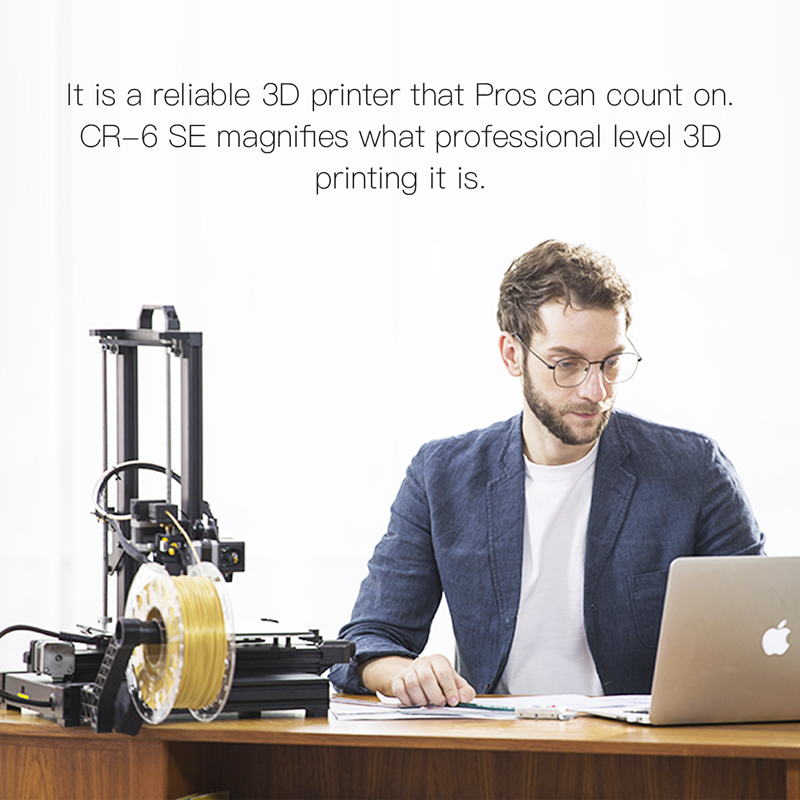 A reliable 3D printer pros can count on. CR6 SE magnifies what professional level 3D printing it is.