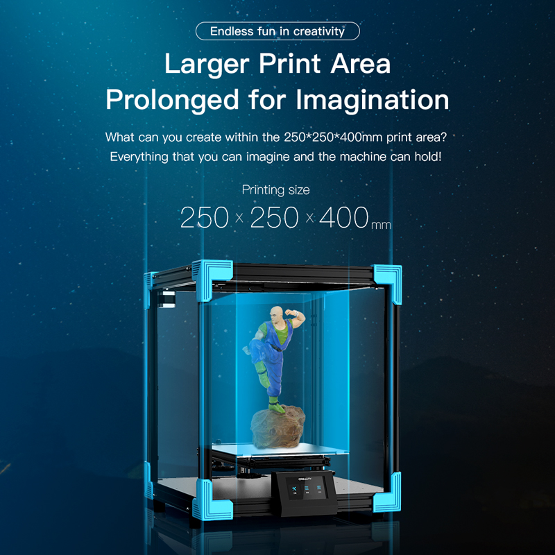 What can you create within the 250 x 250 x 400mm print area? Everything you can imagine and the machine can hold!
