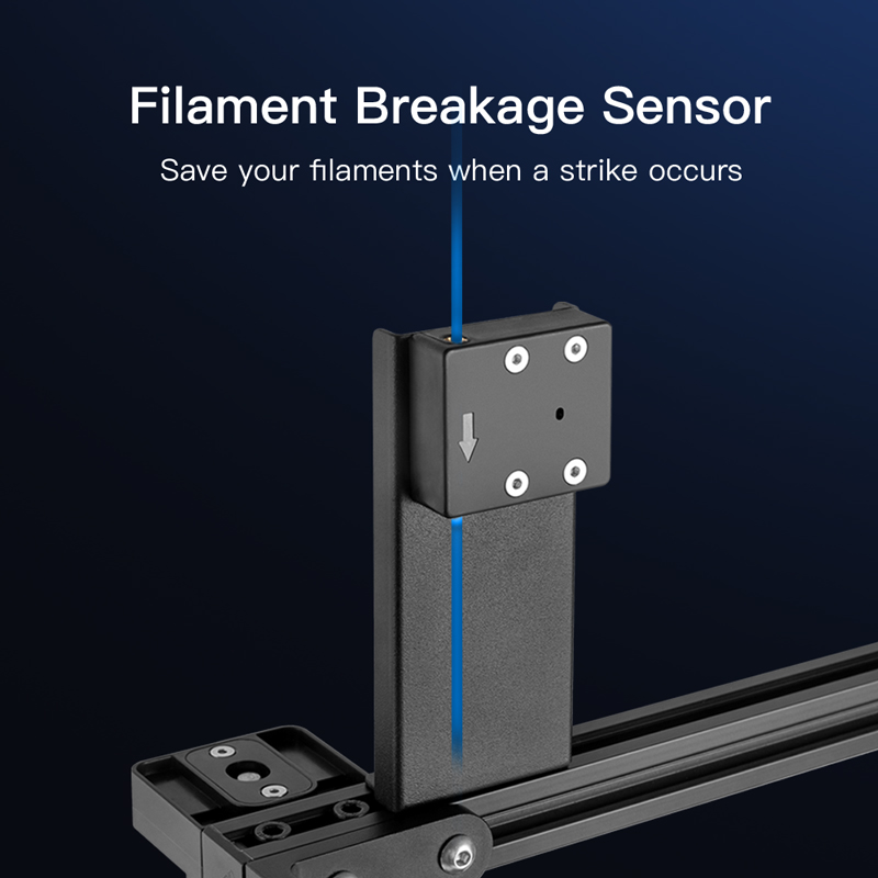Filament breakage sensor. Save your filaments when a strike occurs.