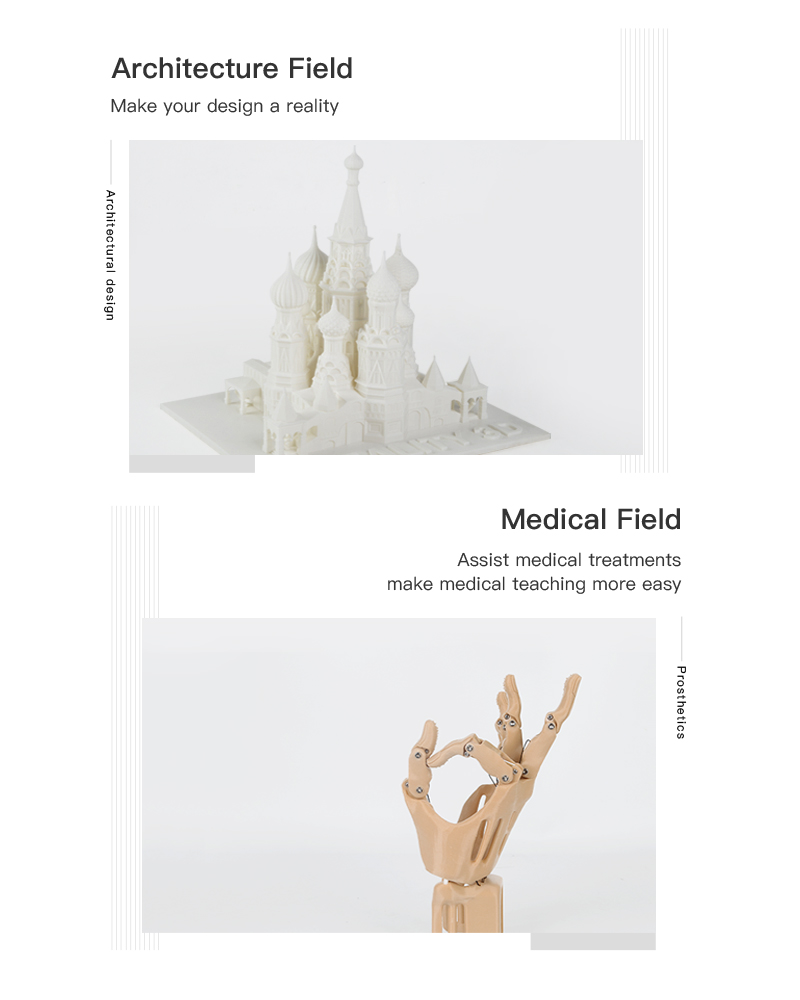 Architecture field, make your design a reality. Medical field, assist medical treatments, make medical teaching more easy.