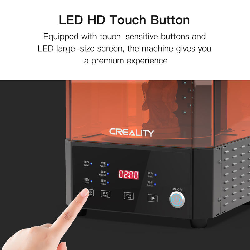 LED HD Touch Button. Equipped with touch sensitive buttons and LED large screen, the machine give you a premium experience. 