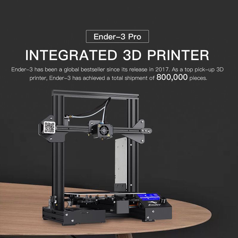 Creality Ender 3 Pro 3D Printer. Ender 3 has achieved a total shipment of 800,000 pieces.