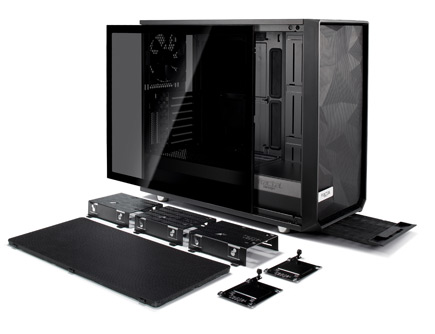 Exploded view of the Close oup of the Define S2 top ports