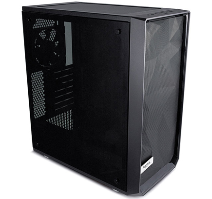 The Meshigy C side view showing tinted tempered glass side panel