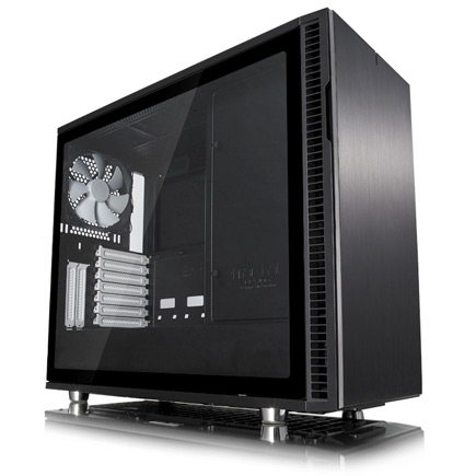 The Define R6 case with transparent side panel