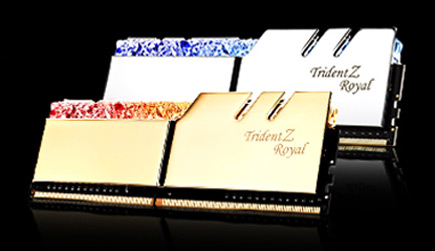G. Skill Trident Z Royal desktop memory aluminum heatspreaders