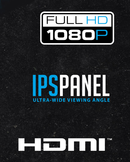 Full HD 1080P, IPSPanel, HDMI