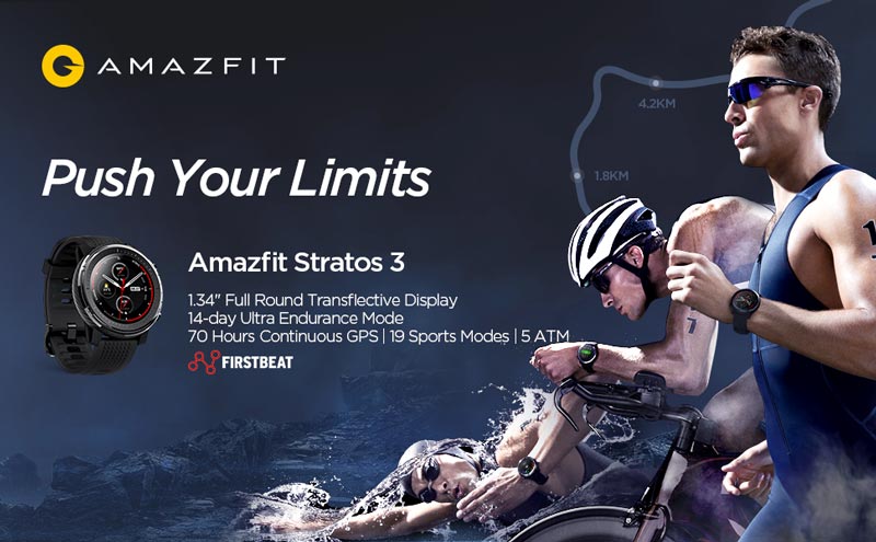 Amazfit Push Your Limits Amazfit Stratos 3.