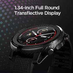 1.34-inch full round transflective display