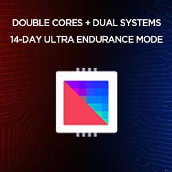 Double cores, dual systems, 14-day ultra endurance mode.