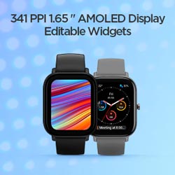 341 PPI Amoled display, editable widgets