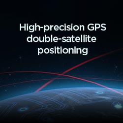High precision GPS double satellite positioning