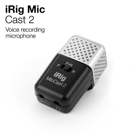 IK Multimedia iRig Mic Cast 2 Voice Recording Microphone