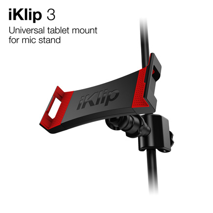 IK Multimedia iKlip 3. Universal tablet mount for mic stand.