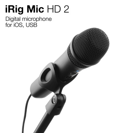 IK Multimedia iRig Mic HD 2 Digital Microphone for iOS, USB