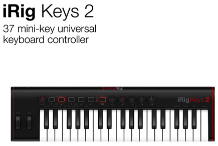 IK Multimedia iRig Keys 2 37 mini key universal Keyboard Controller
